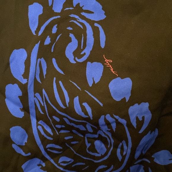 Milly Tossed Paisley Silk Blouse Medium - Picture 5 of 8